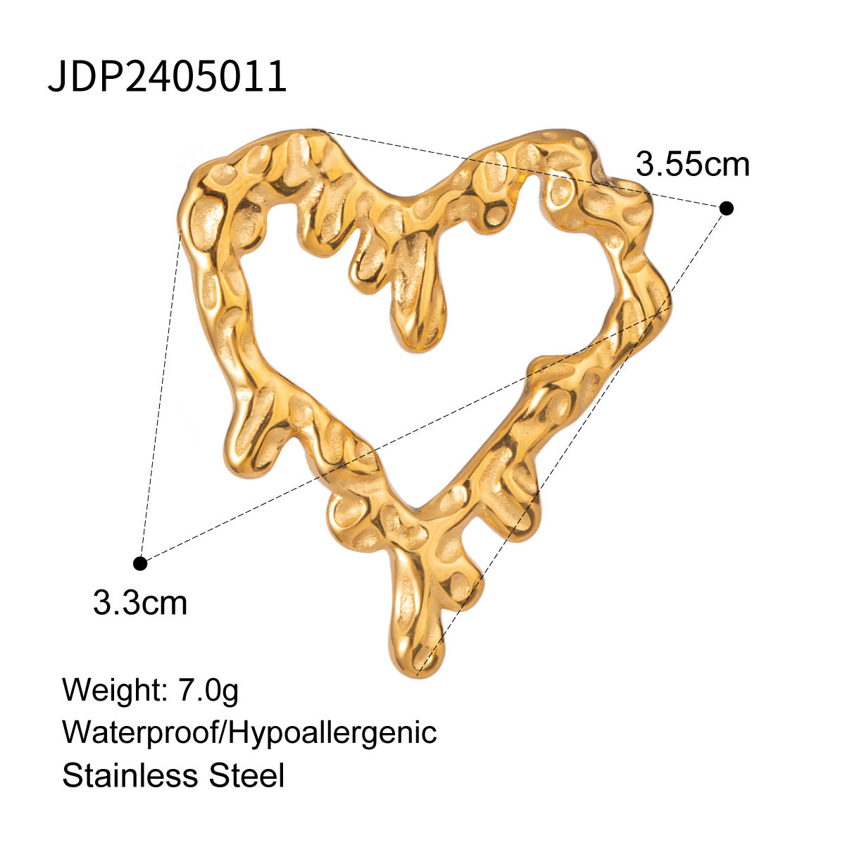 Stainless Steel Jewelry Accessories DIY Pendant