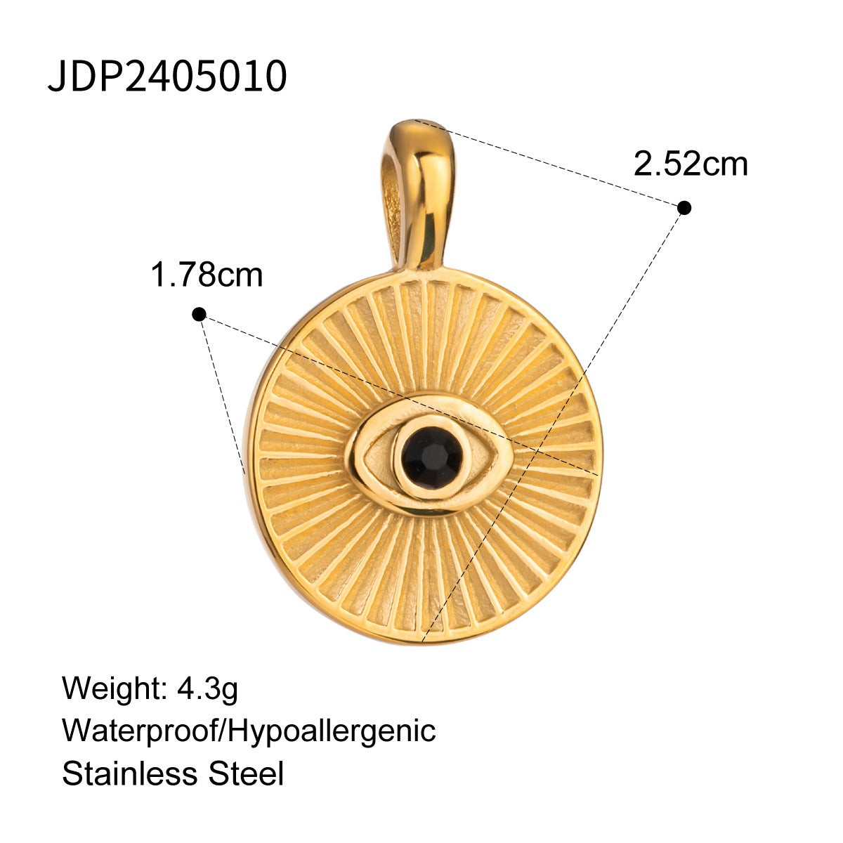 Stainless Steel Jewelry Accessories DIY Pendant