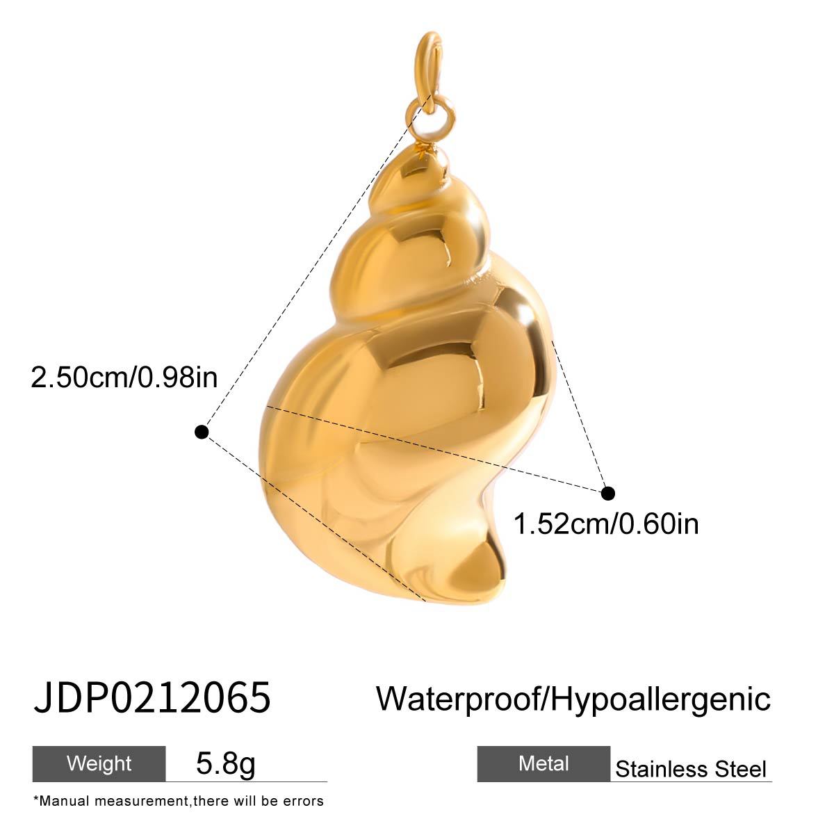 Stainless Steel Jewelry Accessories DIY Pendant