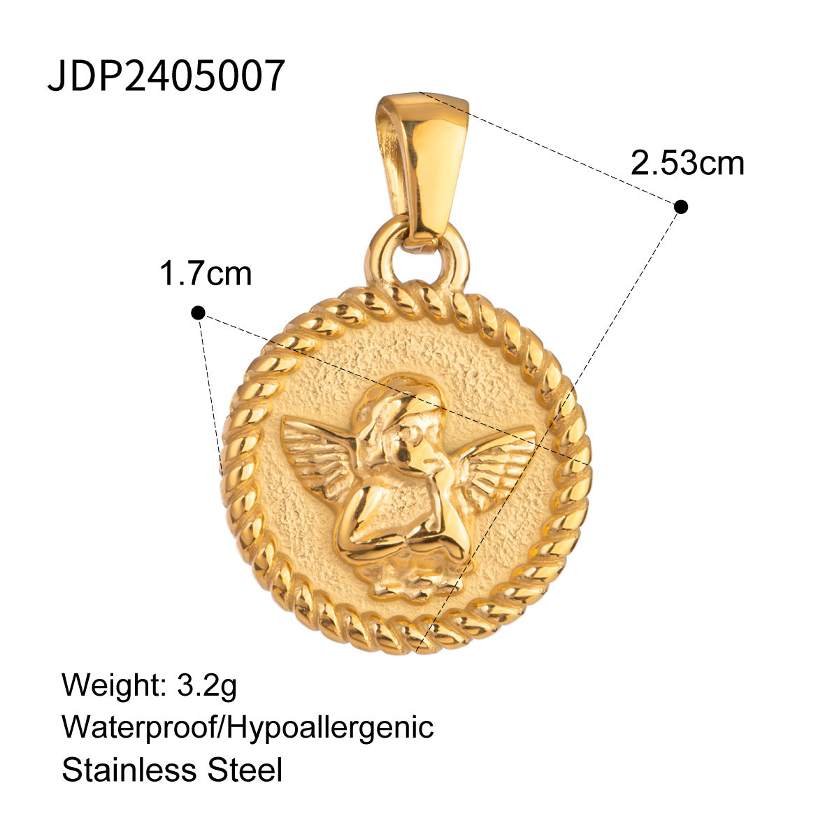 Stainless Steel Jewelry Accessories DIY Pendant