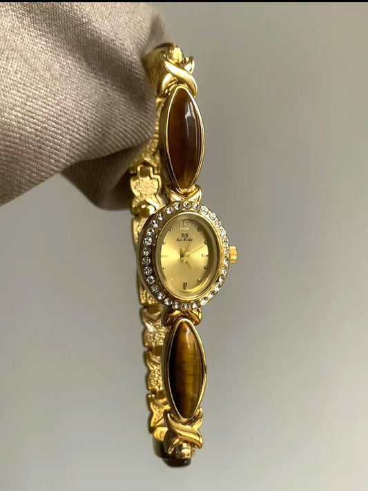 Natural Stone & Jade Luxury Chain Watch