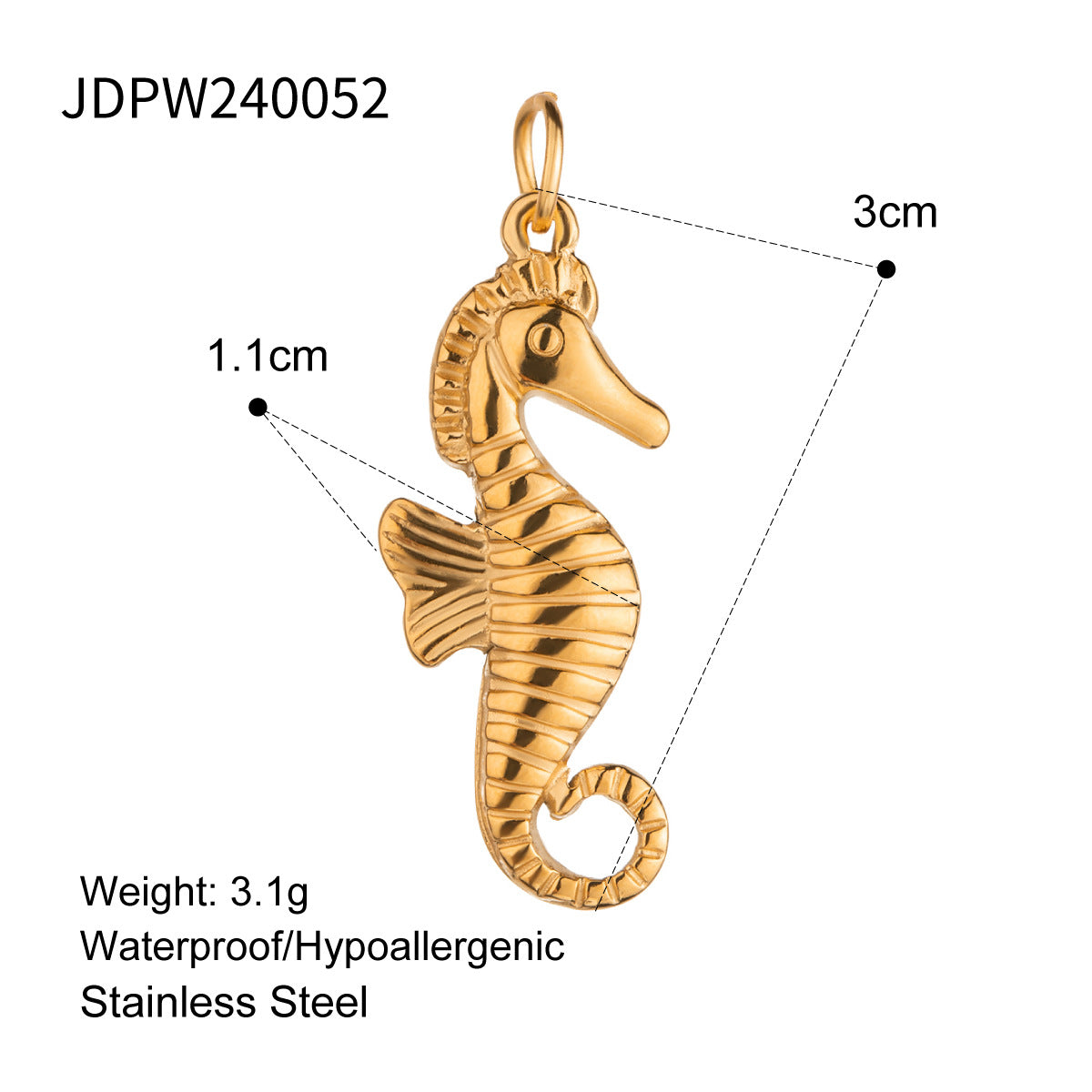 Stainless Steel Ocean Series Jewelry Accessories DIY Pendant