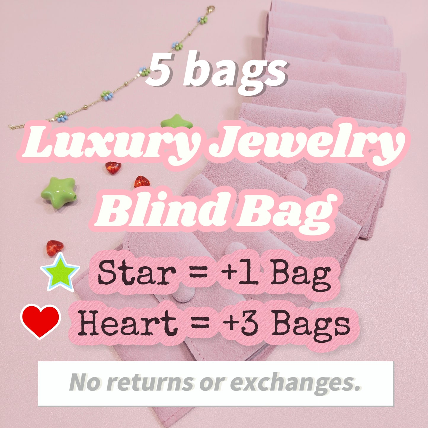 5 bags of titanium steel jewelry items (LUXURY)