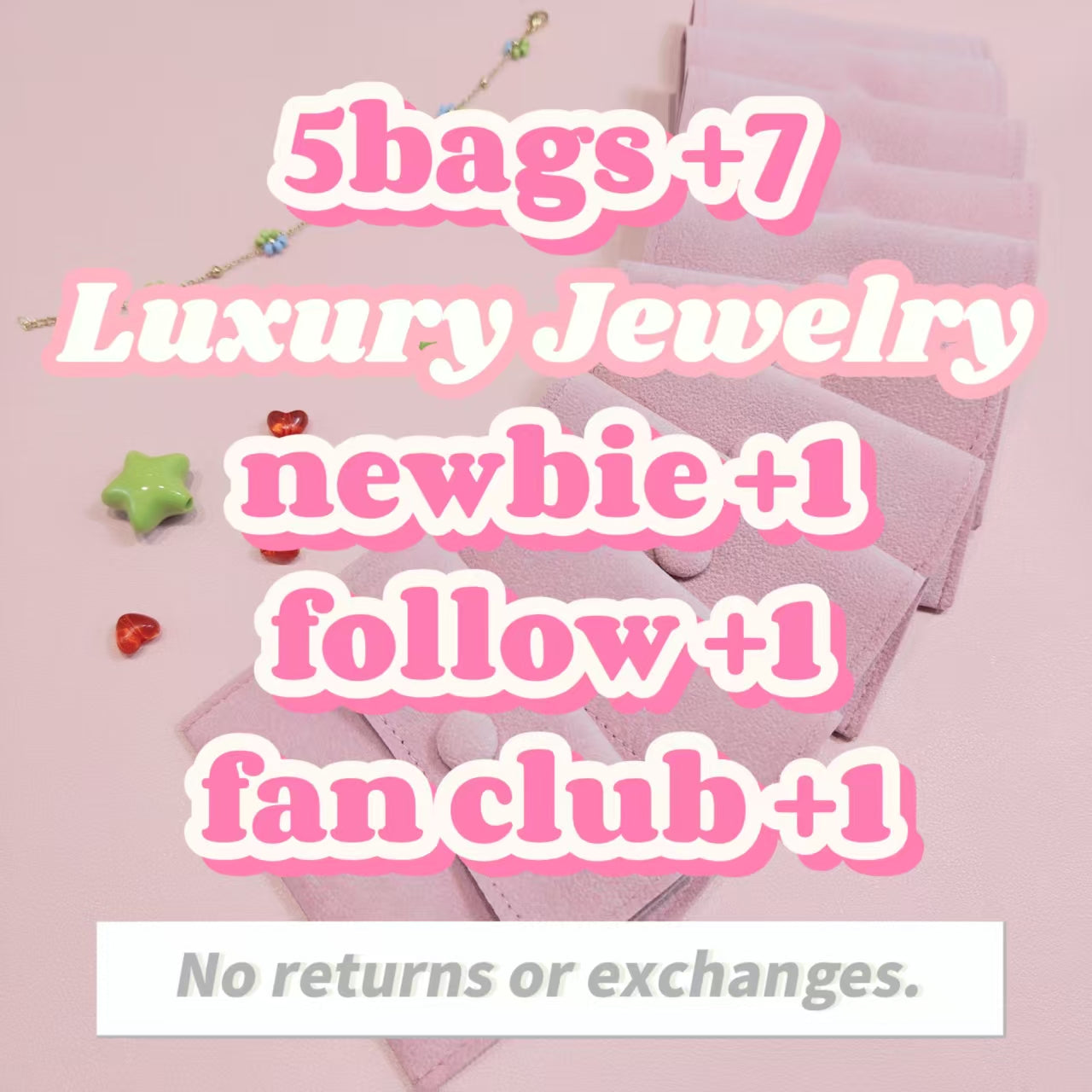 5 bags of titanium steel jewelry items (LUXURY)