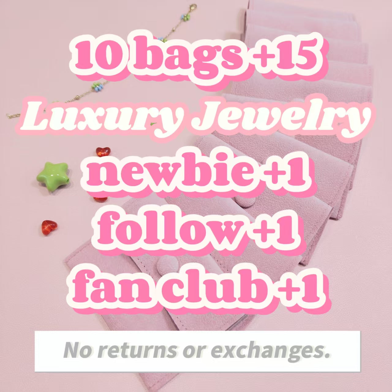 10 bags of titanium steel jewelry items (LUXURY)