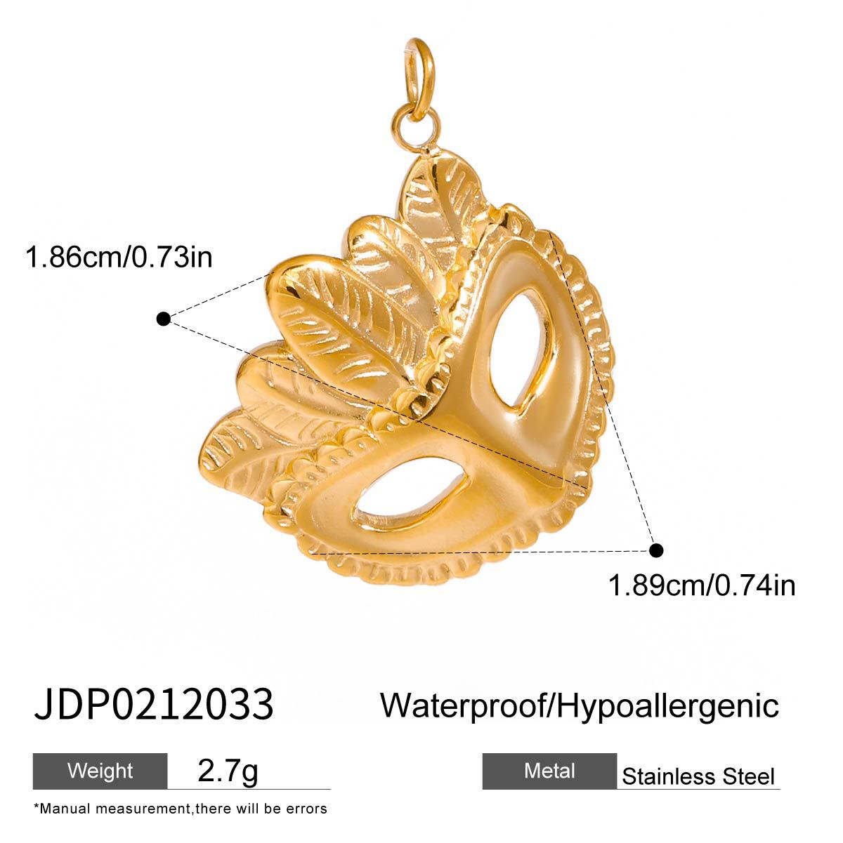 Stainless Steel Jewelry Accessories DIY Pendant