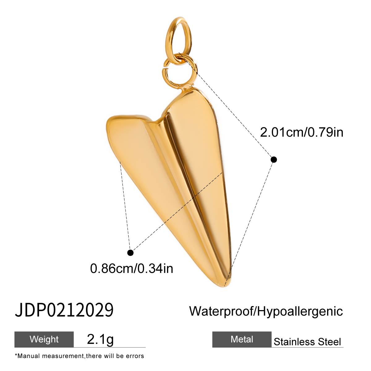 Stainless Steel Jewelry Accessories DIY Pendant