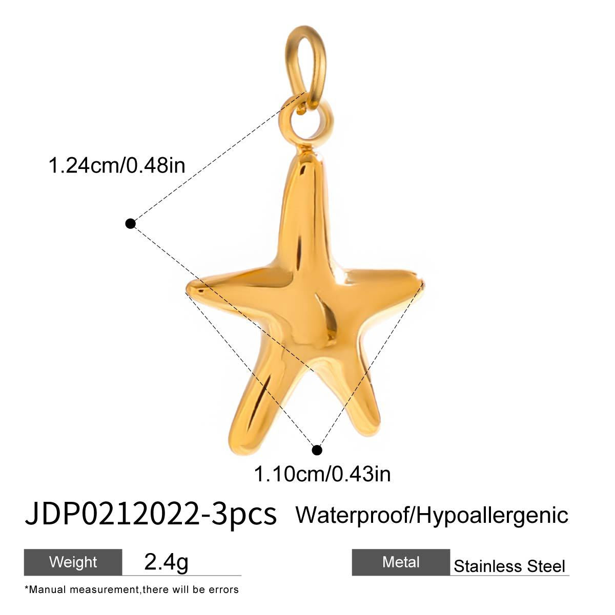 Stainless Steel Jewelry Accessories DIY Pendant