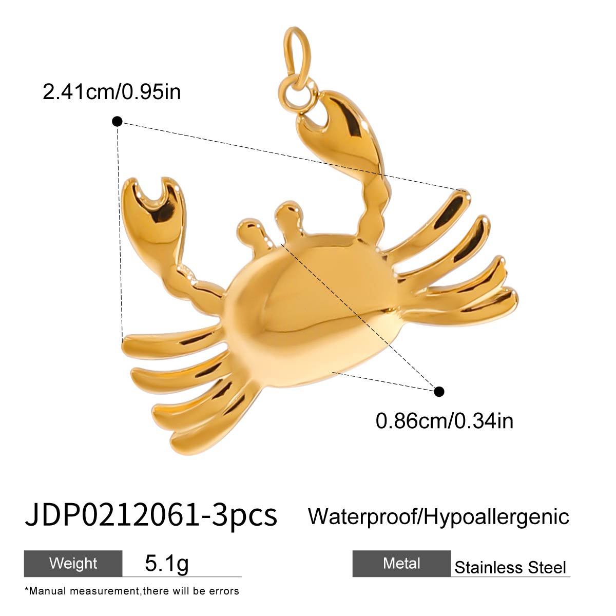 Stainless Steel Jewelry Accessories DIY Pendant