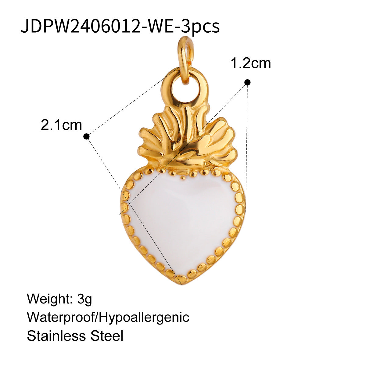 Stainless Steel Jewelry Accessories DIY Pendant