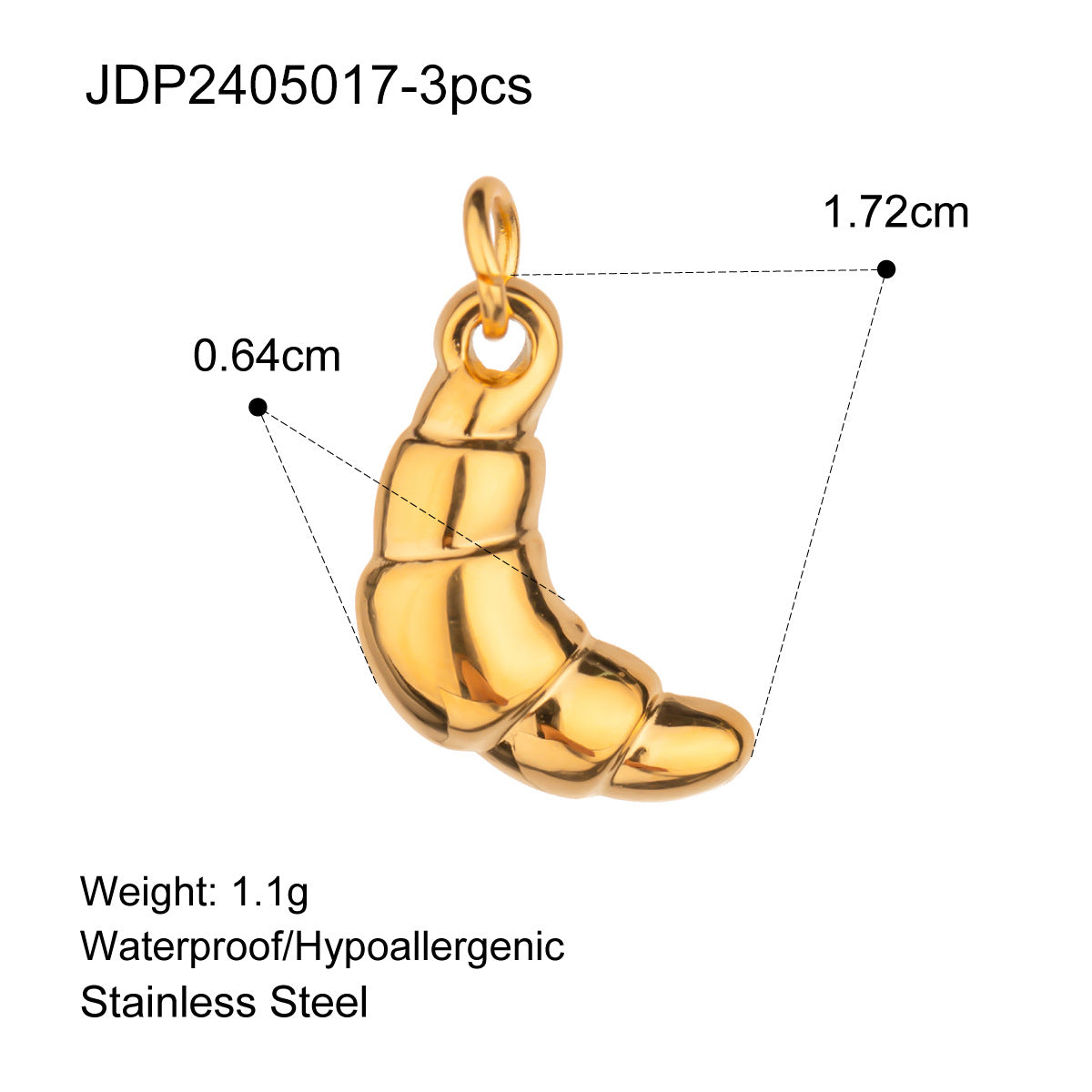 Stainless Steel Jewelry Accessories DIY Pendant