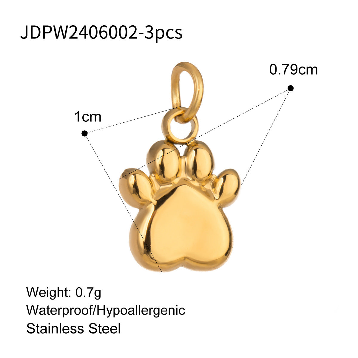Stainless Steel Jewelry Accessories DIY Pendant