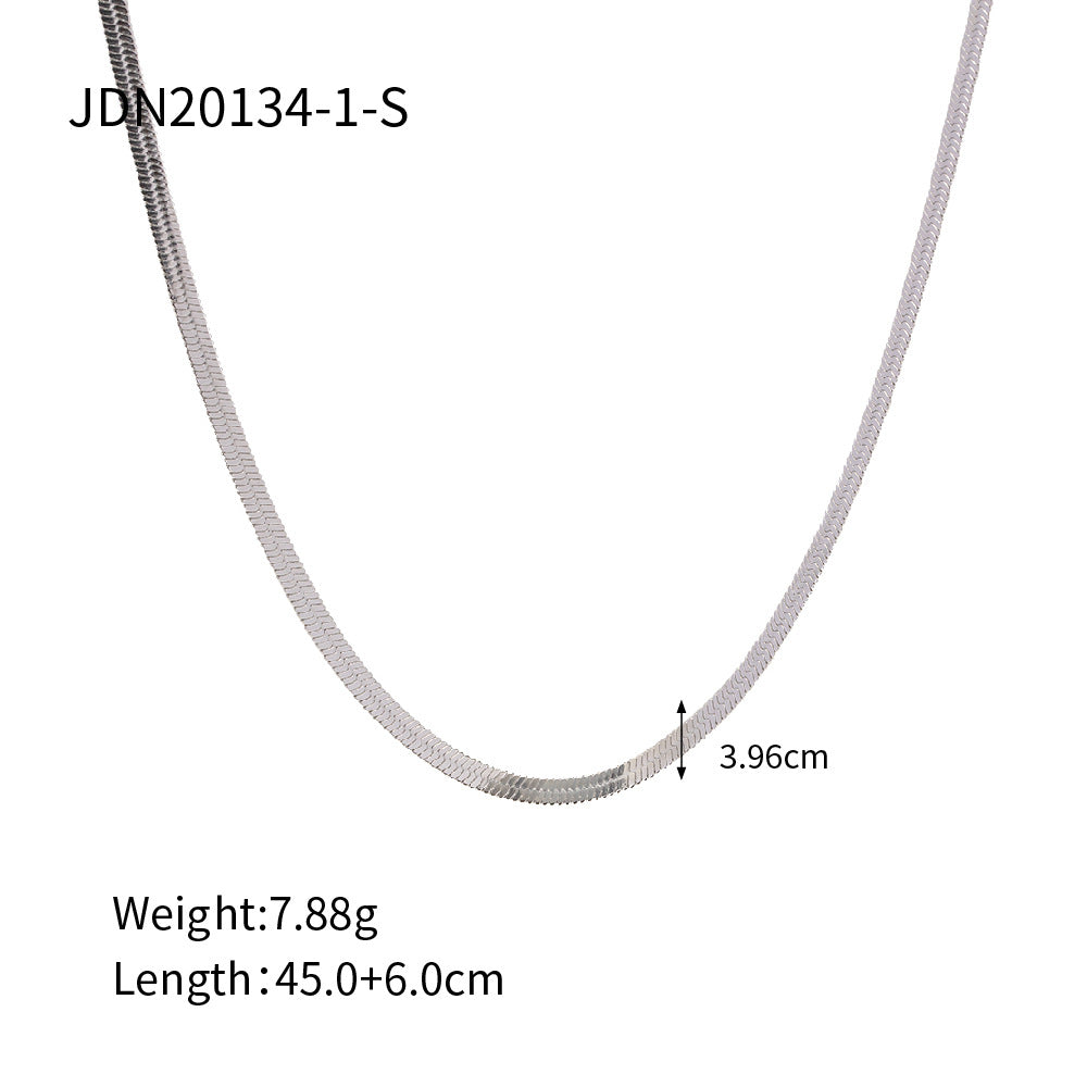 Stainless steel snake bone necklace