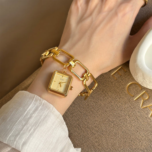 Square Hollow Chain Watch Small Dial
