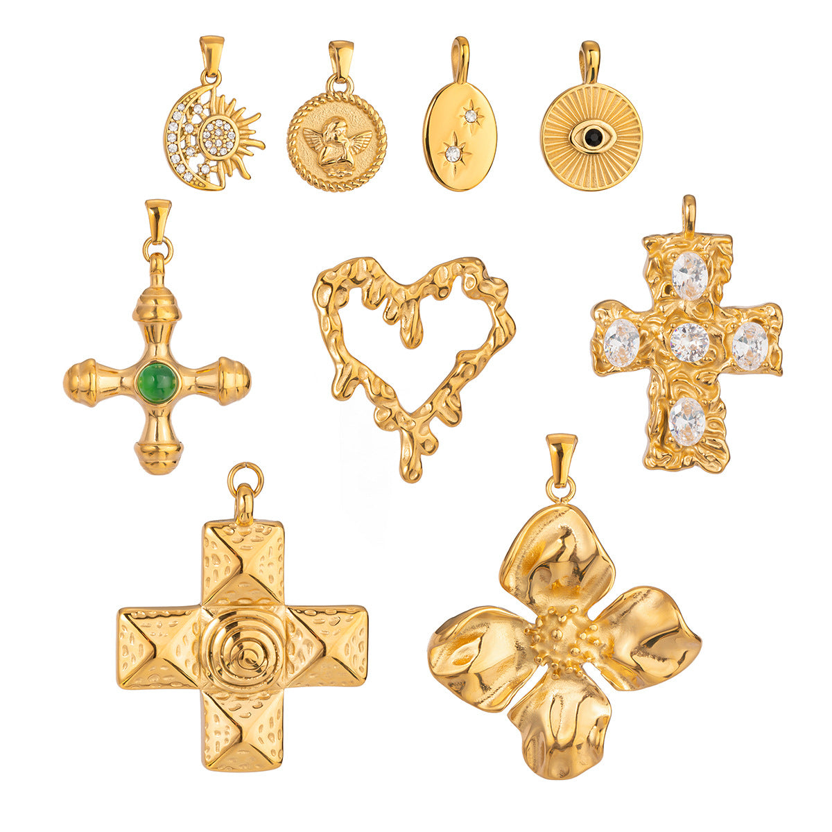 Stainless Steel Jewelry Accessories DIY Pendant