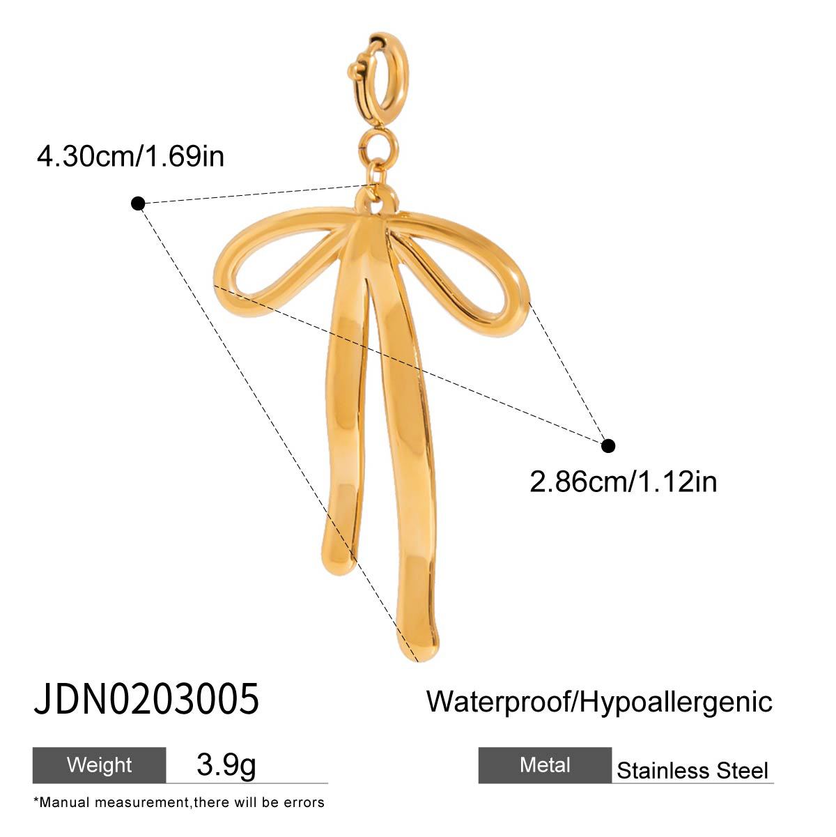 Stainless Steel Jewelry Accessories DIY Pendant