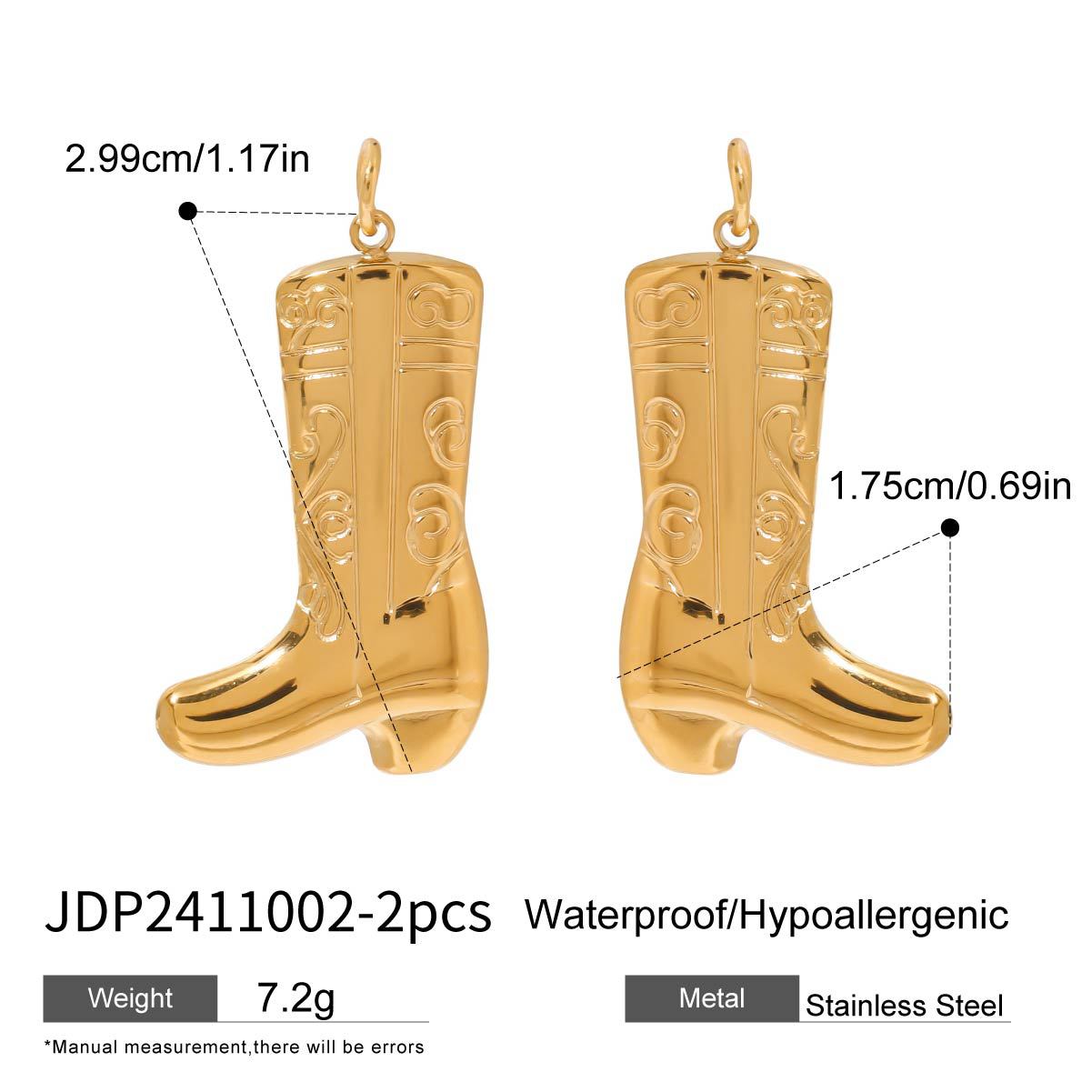 Stainless Steel Jewelry Accessories DIY Pendant