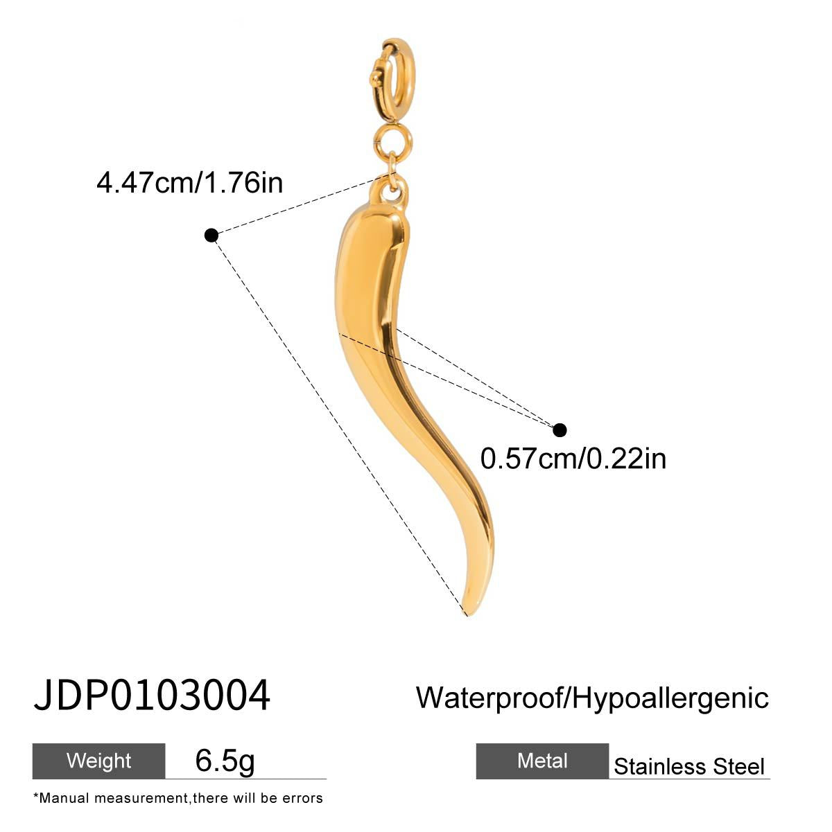Stainless Steel Jewelry Accessories DIY Pendant