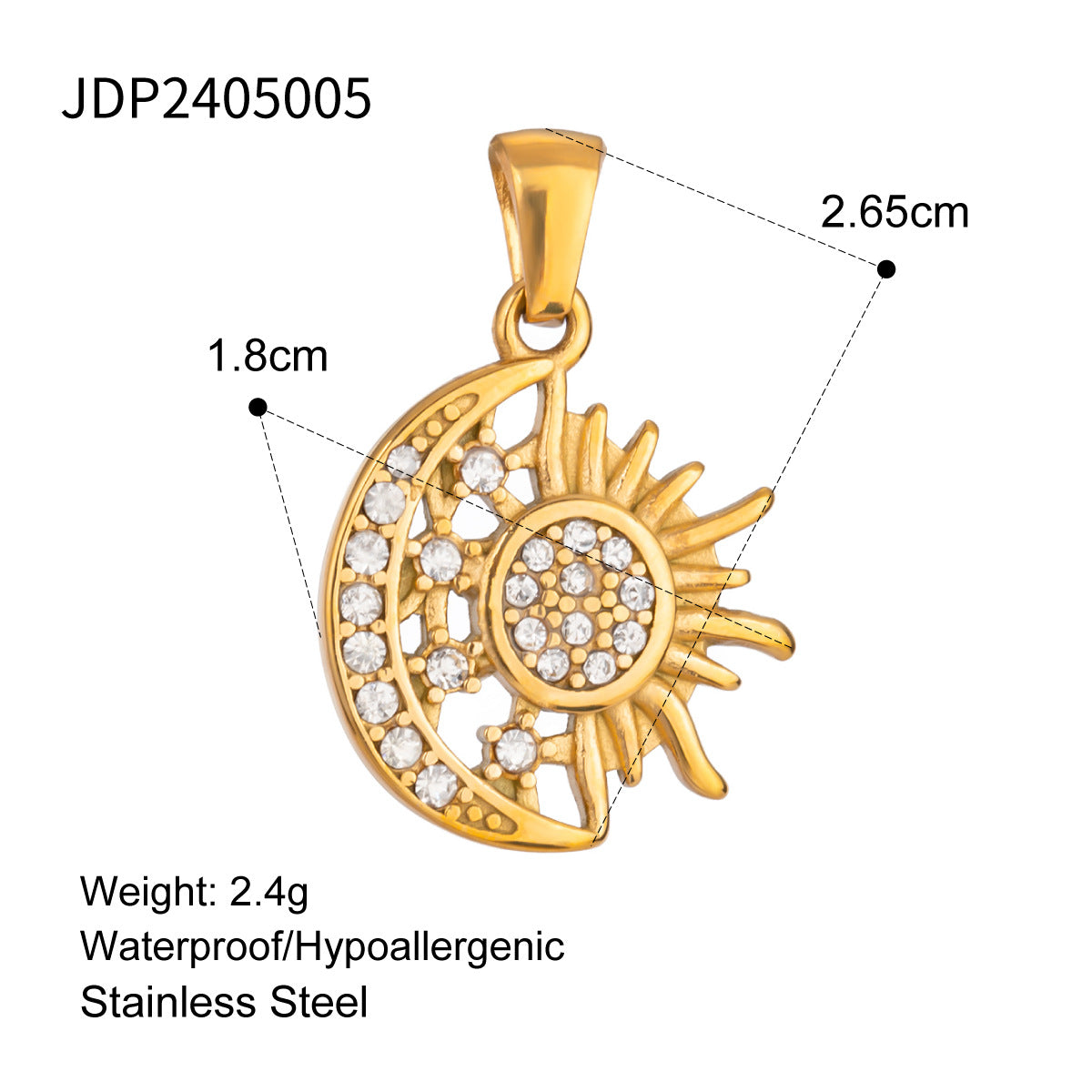 Stainless Steel Jewelry Accessories DIY Pendant