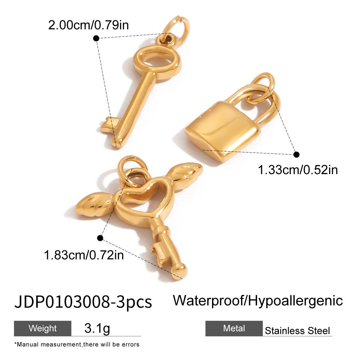 Stainless Steel Jewelry Accessories DIY Pendant