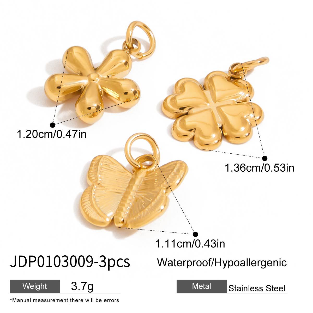 Stainless Steel Jewelry Accessories DIY Pendant