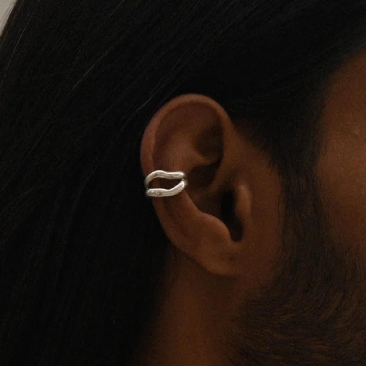 Stainless steel 18k gold-plated helix ear clip